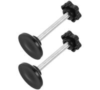 KOMBIUDA 2pcs Walker Replacement Knobs with Star-Shaped Thread M6 Screws, Easy to Grip Plastic and Galvanised Carbon Steel Handles for Rollator and Mobility Walker Accessories