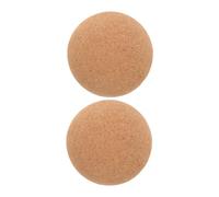 KOMBIUDA 2pcs Yoga Fascia Ball Cork Massage Balls for Glutes Muscle Massage Spikes Foot Massager for Deep Tissue Relief