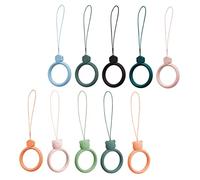 KOMBIUDA 2sets Adorable Phone Finger Rings Lanyard Hands Durable Skin Friendly Compatible with All Phones for Preventing Drops and Theft Random Color 10pcs*2