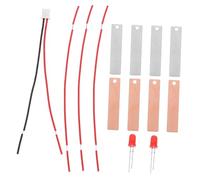 KOMBIUDA 2sets Zinc Copper Slice Diy Fruit Battery Science Experiment Kit Potato Lemon Battery Making Toy Educational Physics Lab Circuits