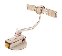 KOMBIUDA 3 Set DIY Rotating Artificial Satellite Kit Stem Building for Learning Educational Spacecraft Model with Detailed Guides and Precision Design for Classroom