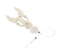 KOMBIUDA 3 Sets DIY Hydraulic Robotic Arm Kit Wooden Bionic Mechanical Hand Model for Stem Education Group Learning Precision Skill Development