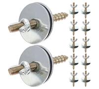 KOMBIUDA 30 Set Small Pet Cage Screw Kit with Washers and Retaining Nuts DIY Bird Perch Fixing Fasteners for Hamster Chinchilla Parrot and Bird Cage Platforms Breeding Box Connectors for