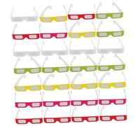 KOMBIUDA 30pcs Glasses Rainbow Color Party Supplies Rewards for Classroom Birthday Home Movie Viewing Eye Catching Eyewear