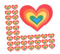 KOMBIUDA 30pcs Heart Shaped Cartoon Band- Breathable Tape for Wound Care Self Adhesive Patches Kit Camping Essentials