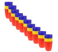 KOMBIUDA 30Pcs Large Illusionist Gimmick Trick Cups Set with Balls, Portable Performance Prop Kit for Party Tricks and Halloween Fun
