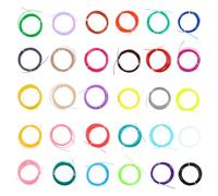 KOMBIUDA 30Pcs Pla 3D Printing Pen Filament Refills High Temperature Resistant 3M Random Colors Printing Accessories for 3D Pen Filament Supplies