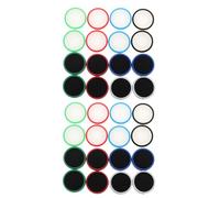 KOMBIUDA 32pcs Silicone Joystick Thumbstick Caps with Dark Feature Anti-slip Silicone Grip Covers for Controller Replacement Thumb Caps for Enhanced Gaming Control