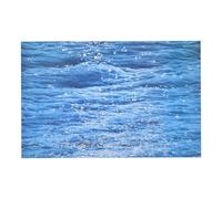 KOMBIUDA 3d Double-sided Waves Photography Backdrop Paper 30.7x22.6 Inch Sea Wave Background for Food, Cosmetics, Jewelry Product Photoshoot and Studio Use