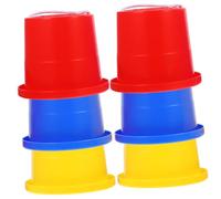 KOMBIUDA 3Pairs Jumping Stilts Plastic Outdoor Walker Buckets for Balance Training Fun Boys Develops Coordination Skills