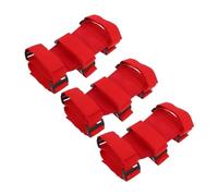 KOMBIUDA 3pcs Adjustable Fire Extinguisher Holder with Fixing Band for Cars Trucks Buses Easy Install Remove Mounting Bracket with Touch Fastener for Quick Access and Vehicle Use