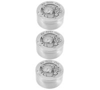 KOMBIUDA 3pcs Box Stainless Steel Tooth Keepsake Box for Boys and Girls Lost Teeth Holders Storage for Boys and Girls for Keepsakes Storage and Milestone Memories