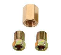 KOMBIUDA 3pcs Brake Line Fittings Assortment Thread Unions for Automotive Repairs Easy Installation Enhanced Safety Compatible with Copper Nickel Tubing
