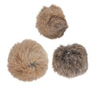 KOMBIUDA 3pcs Catnip Plush Pom Pom Balls for Indoor Cats, Soft Interactive Cat for Kitten Exercise and Natural Stress Relief, Bright and Engaging Balls for Play and Chasing