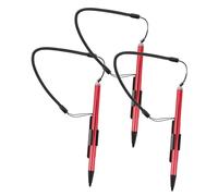 KOMBIUDA 3pcs High Precision Capacitive Resistive Stylus Pen for Tablets and Phones Lightweight Ergonomic Drawing Touch Screen Pen with Spring Rope and Fixing Base No Charging Required for