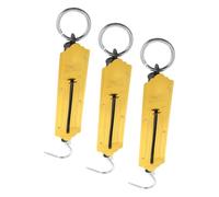KOMBIUDA 3pcs Mechanical Luggage Scale Portable Hanging Weighing Scale with Hook for Travel Fishing Produce Weighing Household and Outdoor Use