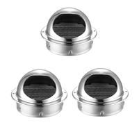 KOMBIUDA 3pcs Practical Exhaust Outlet for Air Vent and Range Hood Exhaust Hood Cover for Wall Ventilation Air Vent Cover for Kitchen Use