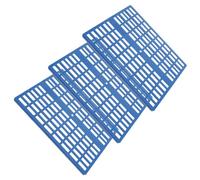 KOMBIUDA 3pcs Reusable Plastic Rabbit Cage Foot Cushions Blue Small Animal Resting Mats Protective Paw Pads for Bunny Hamster Guinea Pig