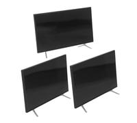 KOMBIUDA 3pcs Scale Metal Realistic Television Model for Living Decor and Pretend Play Compatible with Dollhouse Furniture Accessories