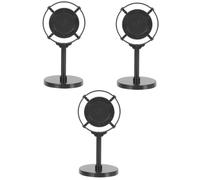 KOMBIUDA 3pcs Vintage Retro Microphone Prop Simulated Mic for Photography Bar Background Educational Toy for Boys and Girls Home Decor Simulation Microphone Model