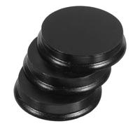 KOMBIUDA 3pcs Wooden Doll Display Base round Miniature Bases for DIY Crafts