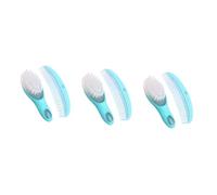 KOMBIUDA 3sets Boy Girl Hair Brush Comb Newborn Bath Essentials Static Massage Comb Promotes Circulation Safe for Head
