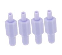 KOMBIUDA 4 Pcs Electric Breast Pump Hose Connector Adapter Set for Breastfeeding Moms, Violet, Compatible Electric Breast Pump Parts and Accessories, Sturdy Tube Fittings for Nursing Use