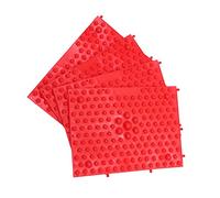KOMBIUDA 4 Pcs Foot Massager Mat with Pellet Pressure Points Durable Acupressure Reflexology Pads for Heel Arch Toe Massage Circulation Relief Game Plaything Props for Home Office Outdoor
