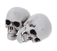 KOMBIUDA 4 Pcs Skull Decor Halloween Skull Ornament Extra Large Skull Mannequin Skull Bowl Life Size Halloween Skeleton Small Skull Heads Pit Animatronics Terrifying Skeleton Ornament Alien