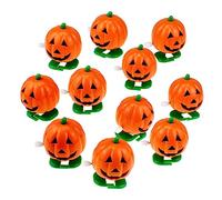 KOMBIUDA 4 Pcs Wind Up Halloween Pumpkin Walking Party Favors Safe for Holiday Decor and Imaginative Play