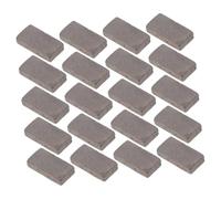 KOMBIUDA 40pcs Miniature Grey Bricks for DIY Landscaping Fade-resistant Small Model Bricks for Terrariums Aquariums Dollhouse Crafting
