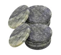 KOMBIUDA 40pcs Natural Flat River Rocks for Water Games Hand Eye Coordination Team Building Fun for Family and Friends Outdoors