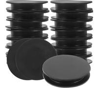 KOMBIUDA 40Pcs Piggy Bank Bottom Caps Piggy Bank Stoppers for Money Box Plaster Figurine Plug Easy Push-in Replacement Plugs for Sealed Coin Savings Jar 1.65 X 1.65 X 0.31 in
