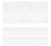 KOMBIUDA 40Pcs PVC Coin Protective Bags Hard Plastic Commemorative Coin Storage Organizer 5.5X5.2+3.8Cm Collectible Holders for Collectors and Collection Display