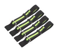 KOMBIUDA 4pcs Adjustable Ski Binding Brake Retainer Bands Weather-resistant Snowboard Brake Fixing Straps with Buckles for Secure Boot and Pole Fastening Skiing Accessories for Stable