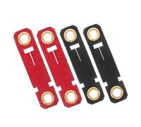 KOMBIUDA 4PCS Adjustable Velvet Bird Leg Bands with Anti-lost Clasp for Parrots Lightweight Comfortable Foot Rings in Multiple Colors for Pet Birds