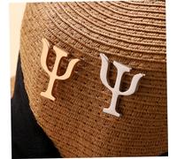 KOMBIUDA 4pcs Alloy Brooch Pins for Women Psychology Symbol Design Decorative Vintage Style Accessories for Lapel Scarf Hat Bag Easy to Attach and Secure Gold Silver Color