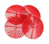 KOMBIUDA 4pcs Aquarium Filter Isolation Boards with Noise-reducing Rings Plastic Grid Separators for Fish Tank Bottom Filters Vibration Dampening and Water Flow Optimization Accessories