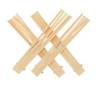 KOMBIUDA 4pcs Bamboo Folding Fan Frames for DIY Crafts Sustainable Unfinished Japanese Style Hand Fan Spines Easy Assembly for Weddings Parties and Home Decor