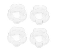 KOMBIUDA 4pcs Boy Girl Safety Stove Knob Covers Transparent Gas Knob Protectors for Oven and Microwave Prevents Accidental Gas Activation Easy for Adults Safe for Boy Girl and Pets