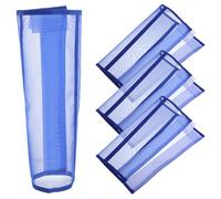 KOMBIUDA 4pcs Breathable Blue Horse Fly Boots, Non-slip Mosquito Mesh Leg Protectors for Outdoor Riding and Stable Use