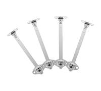 KOMBIUDA 4pcs Cabinet Door Slide Hinges Heavy Duty Zinc Alloy with Smooth Finish for Compact Kitchens and Small Apartments, Soft Close Folding Lid Support Stay Hinges for Kitchen Cabinets