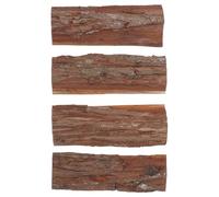KOMBIUDA 4pcs Chinese Cedar Bark Craft Bark for Reptile Climbing DIY Terrarium Background for Lizard Cage Reptile Tank Background for Snake Backdrop Bearded Dragon Backdrop