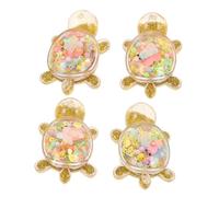 KOMBIUDA 4pcs Creative Sandscape Tortoise Decor for Under The Sea Shower Summer Pool Party Supplies Room Decoration