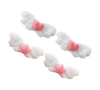 KOMBIUDA 4pcs Decorative Angel Wing Hair Clips for Teens Cute Cloth and Barrettes Soft and Comfortable Hair Accessories Sweet and Stylish Look