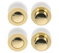 KOMBIUDA 4PCS Flush Mount Drawer Pulls: Concealed Recessed Cabinet Handles with Spring - Invisible Closet Door Pulls Tatami Knob for Wardrobes Drawer Hardware