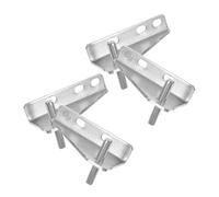KOMBIUDA 4Pcs Fridge Stainless Steel Hinges Spacing Smooth Operation Freezer Door Replacement for Household and Commercial Refrigerator Parts Accessories