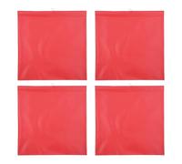 KOMBIUDA 4pcs High Visibility Red Safety Flags with Wire Attachment for Truck and Trailer Oversize Load Warning - Outdoor Pedestrian Crossing and Trailer Safety Flag Set