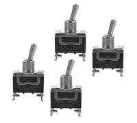 KOMBIUDA 4pcs Mini Electronic Device Toggle Switch - 2 Position Rocker Switch for Vehicle Or Boat - Electrical Toggle On-Off Replacement for Industrial