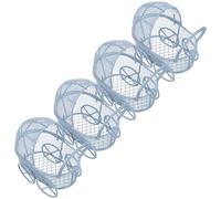 KOMBIUDA 4pcs Miniature Doll Stroller Sky-blue High Simulation Doll Carriage for Pretend Play Lifelike Mini Prams for Dollhouse Decoration and Educational Roleplay Accessories